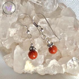 Gold Goldstone Earrings